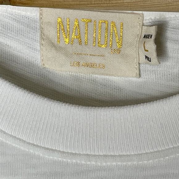 Nation Ltd. White Ruffle Sleeveless Top - Picture 7 of 9